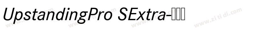 UpstandingPro SExtra字体转换